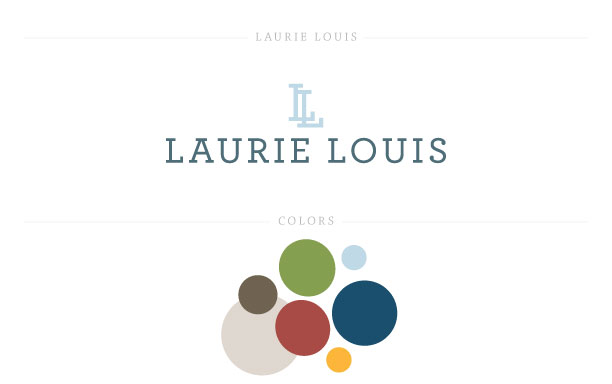 Branding | Collateral Board for Laurie Louis by Ashlee Proffitt