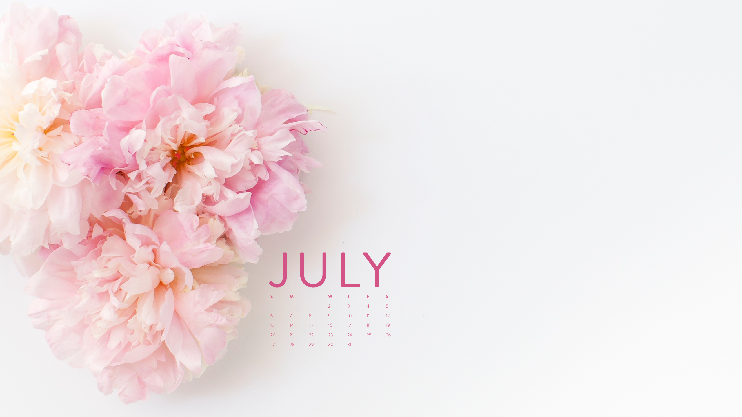 Happy July Desktop Calendar IPhone Wallpaper Ashlee Proffitt