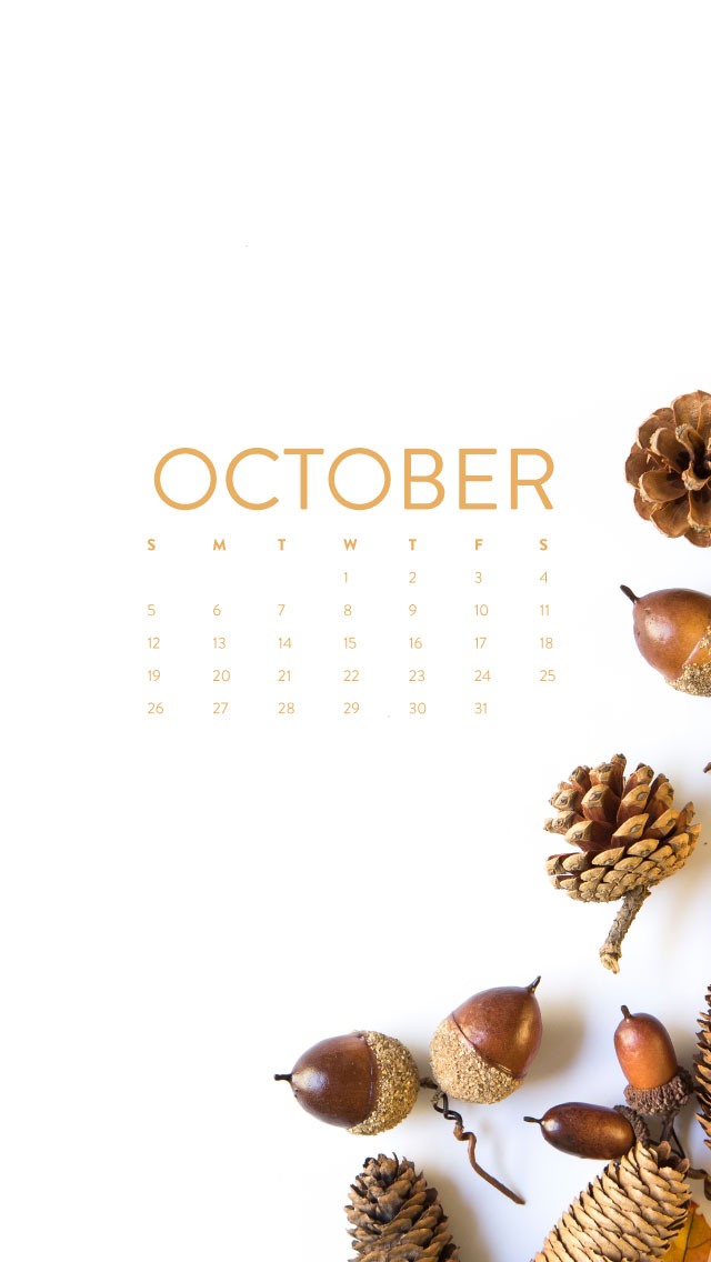 Happy October! Desktop + IPhone Wallpaper - Ashlee Proffitt