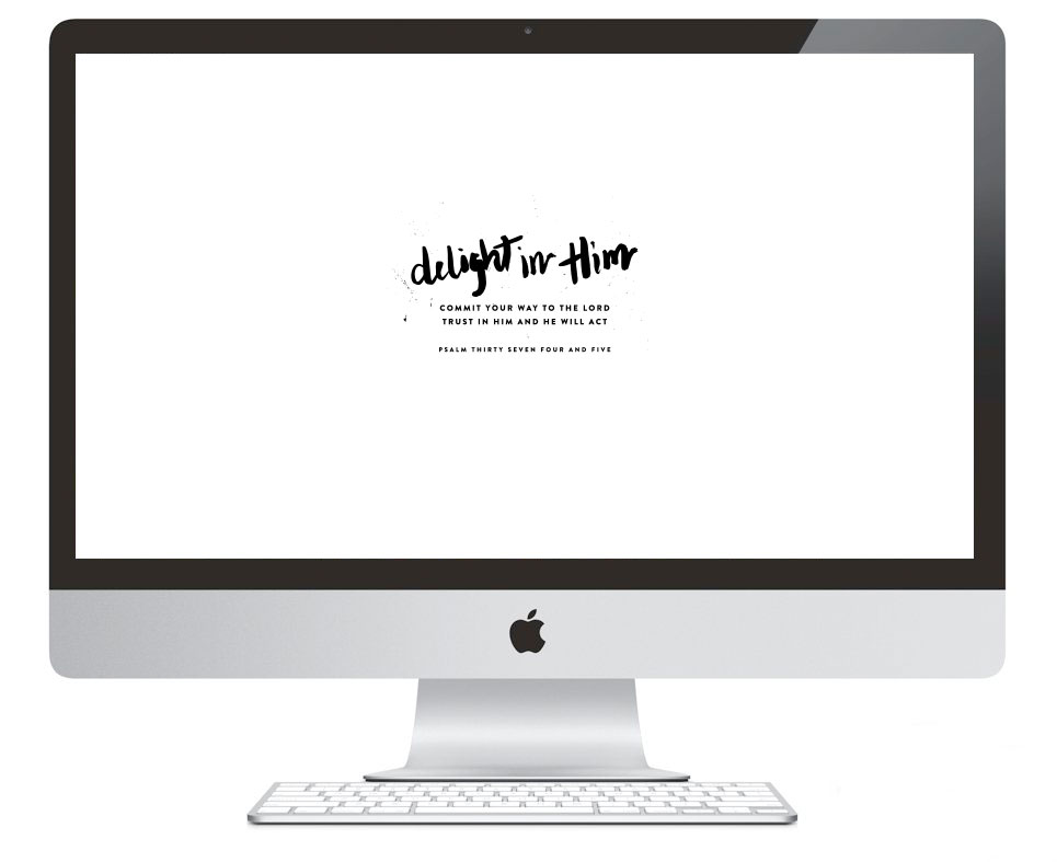 Free Computer Desktop + iPhone Wallpapers | ashleeproffitt.com/blog | Brush Lettering by Ashlee Proffitt