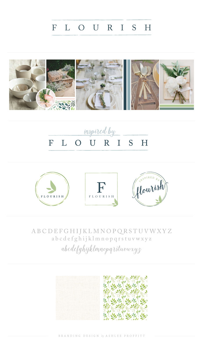 Flourish Brand Elements by Ashlee Proffitt