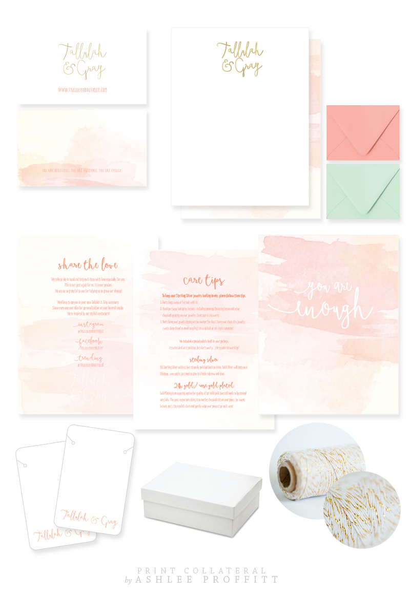 Tallulah & Gray Brand & Collateral Elements by Ashlee Proffitt