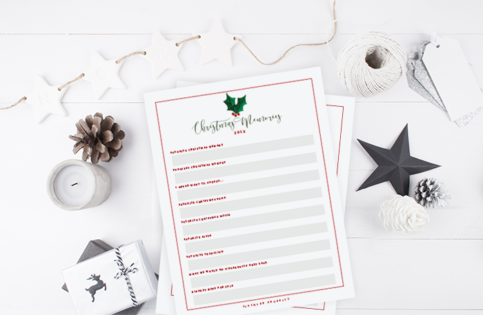 Christmas Memory Lister & Prompts | Free Printable | Ashlee Proffitt