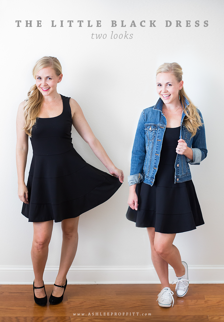 The Little Black Dress Two Ways | Intentional Style by Megan Michele & Ashlee Proffitt